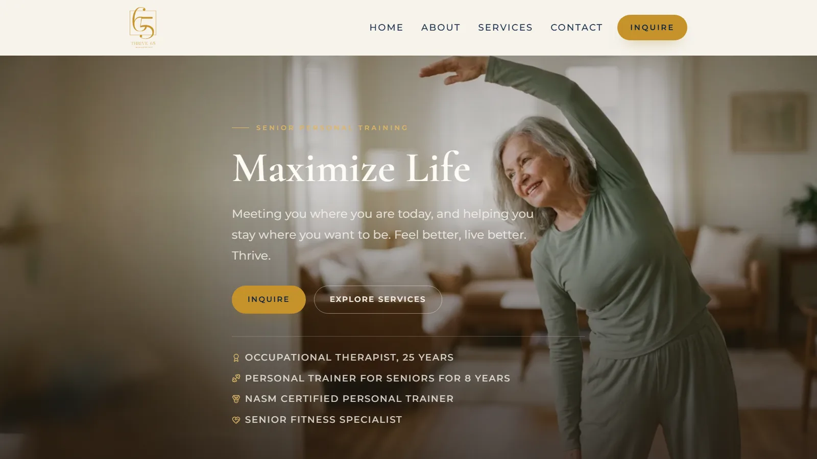 Thrive 65 website