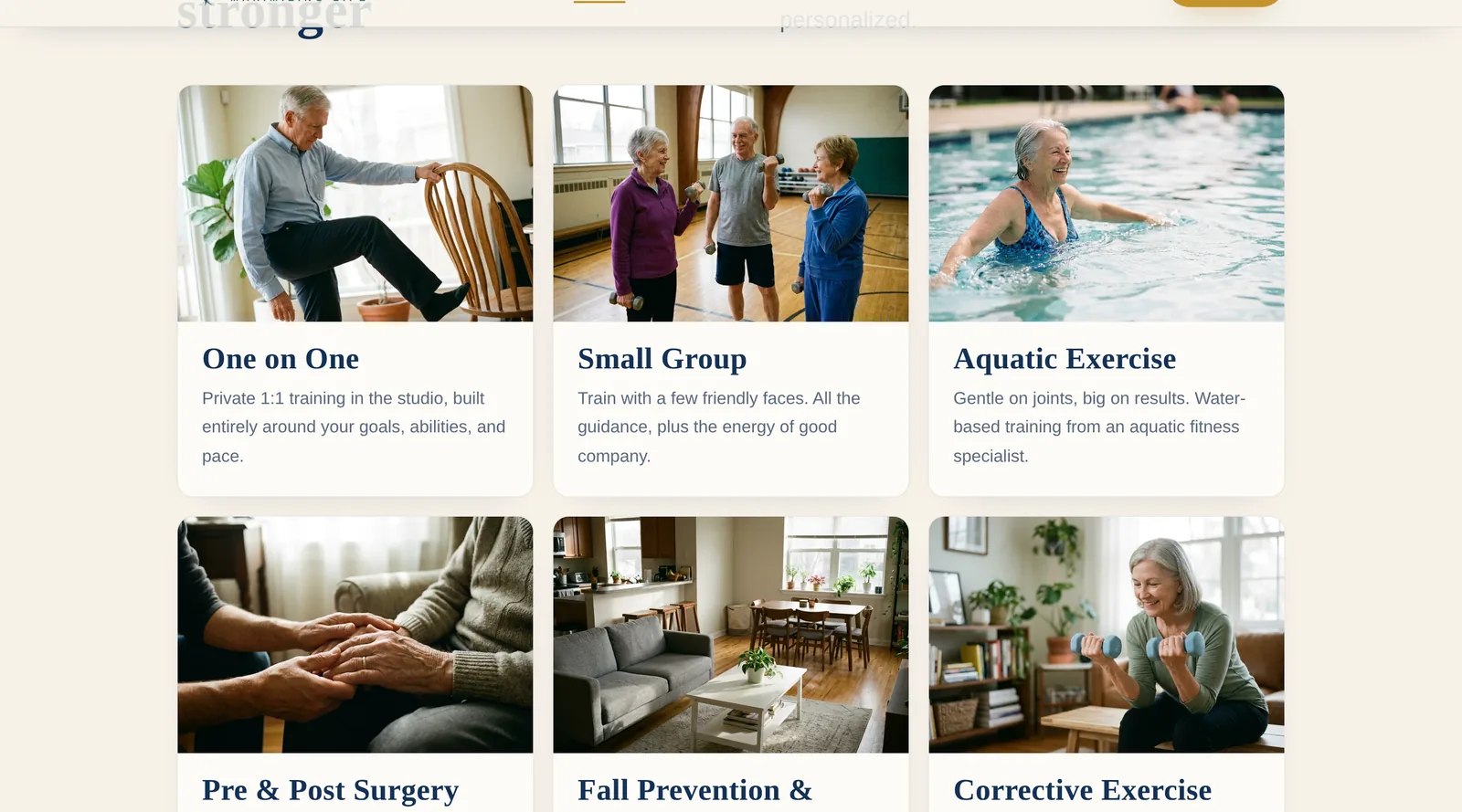 Thrive 65 website detail 2