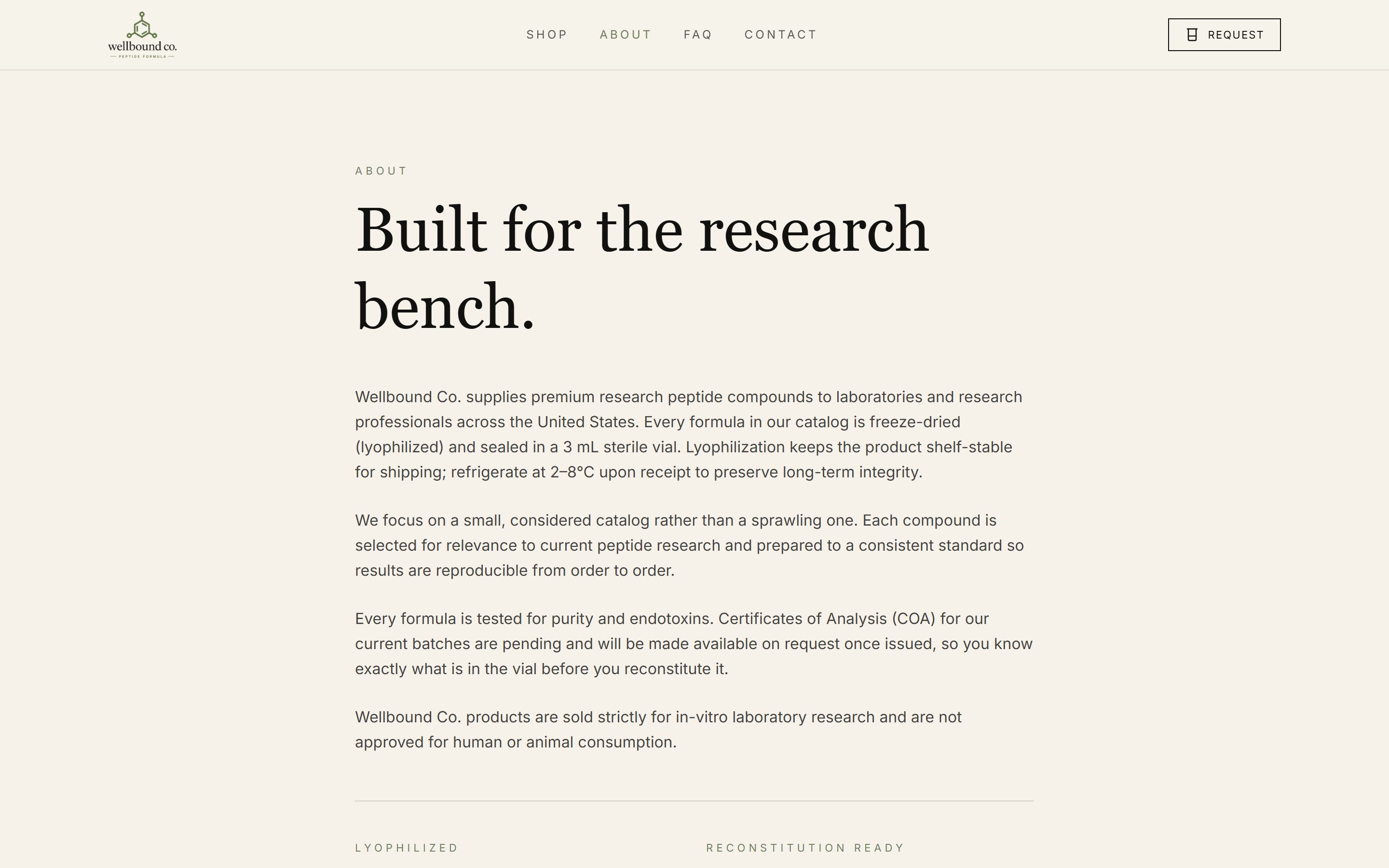 Wellbound Co. website detail 3