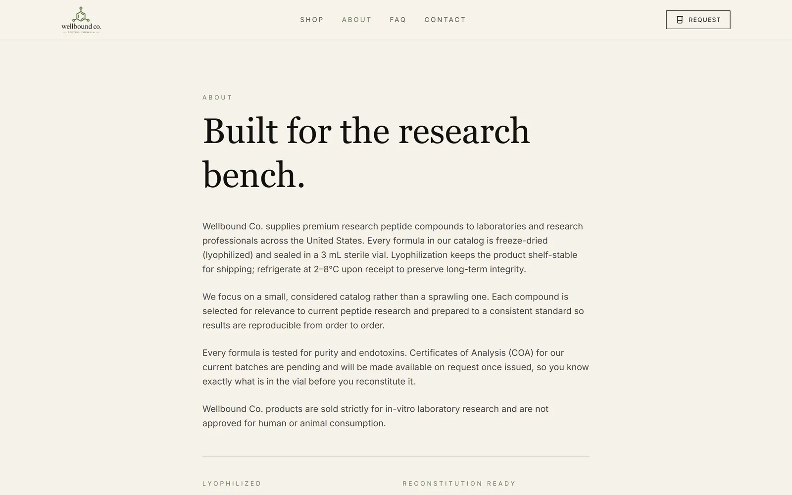 Wellbound Co. website detail 3